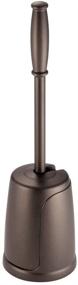 img 4 attached to 🚽 mDesign Compact Bronze Toilet Bowl Brush and Holder – Freestanding Organizer for Bathroom Storage, Deep Cleaning, Space Saving