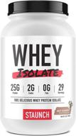 🍫 staunch whey isolate (hot chokkie) 2 lbs - premium chocolate flavored whey protein isolate for optimal fitness results logo