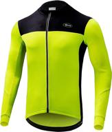 🚴 premium dooy men's thermal cycling jersey with full zipper and rear pockets - ultimate biking shirt for long sleeve performance logo