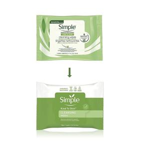 img 2 attached to 🧼 Simple Kind to Skin Cleansing Wipes: Gentle, Effective Makeup Remover, Micellar, 25 Wipes, No Color/Dye, Artificial Perfume, or Harsh Chemicals