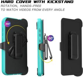 img 2 attached to Shockproof Protection Kickstand Holster Samsung Cell Phones & Accessories