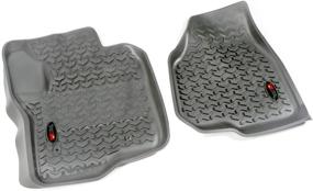 img 4 attached to Rugged Ridge Gray Front Floor Liner for 2012-2016 Ford F-250 / F-350 Regular / Extended / Super Crew Cab (Part #84902.30)