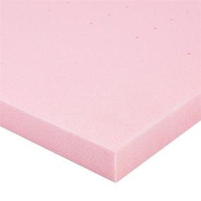 img 3 attached to 🌹 Rose Scent-Infused Ventilated Memory Foam Bed Mattress Topper by Amazon Basics - CertiPUR-US Certified, Full Size, 2 Inch