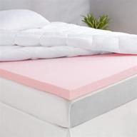 🌹 rose scent-infused ventilated memory foam bed mattress topper by amazon basics - certipur-us certified, full size, 2 inch логотип