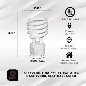 img 3 attached to 💡 Идеальное освещение SleekLighting 23W 120V со светящейся люминесцентной лампой на балласте, одобренное