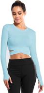 dream slim women's tummy cross fitted crop tops for 🏋️ yoga, running, gym workout, and more - short sleeve, cropped tank tops logo