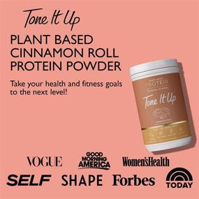 img 2 attached to 🌱 Tone It Up Cinnamon Roll Plant Based Protein Powder - Women's Pea Protein - Gluten Free, Dairy Free, Non-GMO, Kosher - 15g Protein x 14 Servings