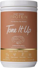 img 4 attached to 🌱 Tone It Up Cinnamon Roll Plant Based Protein Powder - Women's Pea Protein - Gluten Free, Dairy Free, Non-GMO, Kosher - 15g Protein x 14 Servings