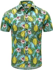 img 3 attached to Hawaiian Sleeve Printed Summer Shirt - EVNMENST