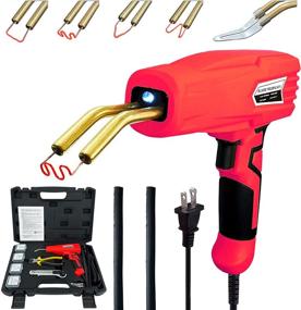 img 4 attached to Allturn Upgraded 100w Hot Stapler: Ultimate Car Bumper Repair Kit with Plier, Knife, Staples & Welding Gun