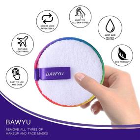img 3 attached to 🧼 BABYU Reusable Microfiber Makeup Remover Pads: Ideal for Heavy or Eye Makeup! (Pack of 3 + Bonus Headband)