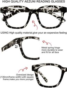 img 1 attached to AEZUNI Reading Glasses Durable Reader Vision Care and Reading Glasses