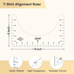 img 3 attached to 👕 Ultimate Tshirt Ruler Guide for Vinyl & Heat Press – Perfect Tool to Center Designs, DIY Fashion with Acrylic Transparency (10 x 6 inch)