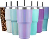 🌬️ aloufea stainless tumbler: insulated lavender that keeps drinks perfectly chilled логотип