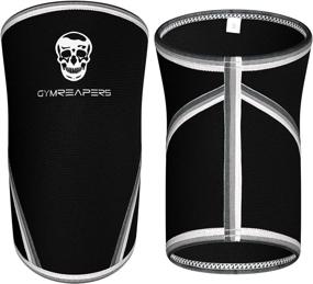 img 3 attached to 🏋️ Gymreapers 7MM Knee Sleeves (1 Pair) with Gym Bag - Compression Braces for Squats, Fitness, Weightlifting, and Powerlifting - Men & Women - 1 Year Warranty (Large)