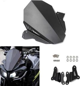 img 4 attached to Motorcycle Windscreen Windshield Deflectors Aluminum