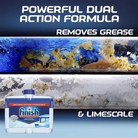img 2 attached to 🧼 Dual Action Dishwasher Cleaner: Combat Grease & Limescale, Fresh Scent, 8.45oz