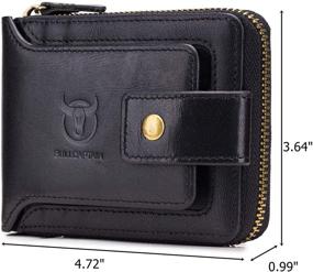 img 3 attached to 👛 BULLCAPTAIN Leather Wallet for Men: Accessory Wallets, Card Cases & Money Organizers