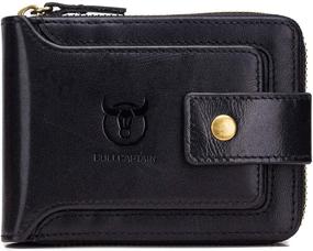 img 4 attached to 👛 BULLCAPTAIN Leather Wallet for Men: Accessory Wallets, Card Cases & Money Organizers