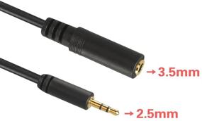 img 3 attached to 🎧 VCE 2.5mm Male to 3.5mm Female Headphone Stereo Jack Cable Adapter