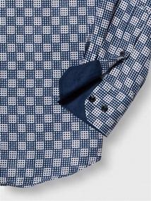 img 1 attached to 👔 Discover Exquisite Style with Azaro Uomo Italian Sleeve Hummingbird Men's Shirts