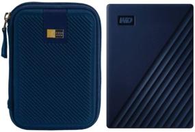 img 3 attached to 💽 2TB My Passport for Mac USB 3.0 External Hard Drive (Midnight Blue) with Protective Case (Navy Blue)