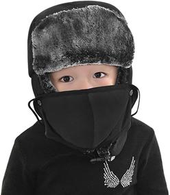 img 3 attached to 🧢 Trapper Windproof Ushanka Earflap Detachable Boys' Hat for Ultimate Outdoor Protection