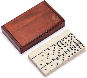 img 4 attached to Enhance Your Domino Game with Yellow Mountain Imports' Deluxe Double Dominoes