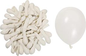 img 4 attached to 🎈 KOMOREBI White Balloons: 100pcs 5 Inch Plain White Latex Balloons for Various Celebrations - Birthday, Engagement, Wedding, Baby Shower, Anniversary Party Decorations