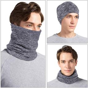 img 2 attached to 🧣 CUIMEI Windproof Fleece Neck Warmer Gaiter - Ideal Face Mask for Skiing, Running, Cycling