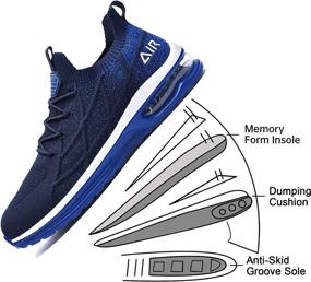 img 3 attached to 👟 AiEles Mens Running Air Shoes: Premium Slip-On Sneakers for Tennis, Walking, and Athletic Activities - Sizes US 7.5 to US 13