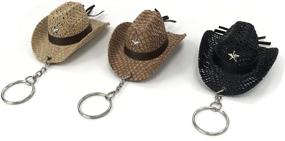 img 3 attached to Authentic Western Leather Cowboy Keychain Keychains - Timeless and Nostalgic!