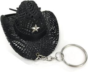 img 2 attached to Authentic Western Leather Cowboy Keychain Keychains - Timeless and Nostalgic!