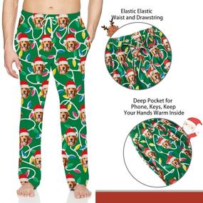 img 2 attached to TUONROAD Christmas Colorful Decoration Sleepwear Men's Clothing and Sleep & Lounge