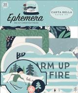 ❄️ carta bella paper company snow much fun ephemera - blue, teal, green, navy, cream, grey logo