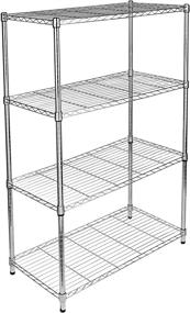 img 4 attached to Simple Deluxe 4-Shelf Shelving Unit HKSHLF35186104C
