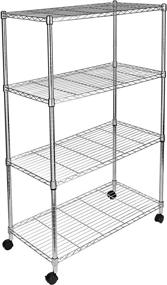 img 3 attached to Simple Deluxe 4-Shelf Shelving Unit HKSHLF35186104C