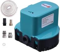 1200 gph submersible pool cover pump with drainage hose and 4 adapters - ideal for pool draining in above ground swimming pools logo