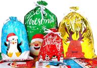 lokipa рождественские мешочки на шнурках 30 штук - идеально подойдут для новогодних подарков, презентов на вечеринке и упаковки подарков логотип