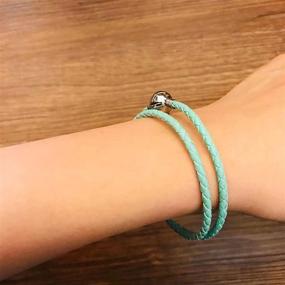 img 1 attached to JMQJewelry Leather Bracelets Christmas 14 96Inches