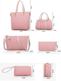 img 1 attached to Handbag Leather Multi Purpose Classic Shoulder Women's Handbags & Wallets in Totes