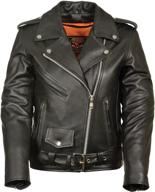 👩 ladies motorcycle leather jacket with classic plain side design logo