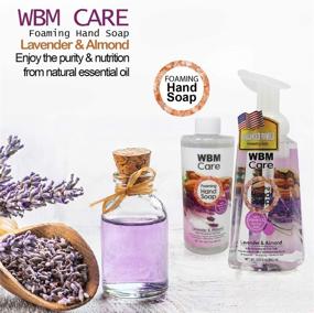 img 1 attached to 🧼 WBM Care Lavender and Almond Scent Antibacterial Foaming Hand Soap - Enriched with Vitamin & Amino Acid - 13.5 Oz/Each (Pack of 3)