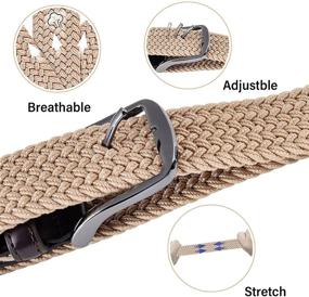 img 1 attached to 🎁 DINLIAAN's Stylish Stretch Elastic Gift Boxed Men's Accessory Set for Belts - Perfect Father's Day Gift Option!