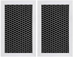 img 2 attached to 🔥 High-Quality Microwave Charcoal Filter Replacement for GE JX81J, WB02X11536, WB06X10823 - 2 Pack