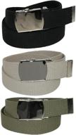 👔 versatile ctm cotton nickel buckle men's belts: adjustable and stylish accessories logo