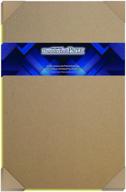 📦 15 sheets chipboard 46pt: durable medium weight tabloid size craft & packaging brown kraft paper board - 11 x 17 inches, .046 caliper thickness logo