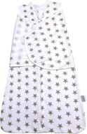 ⭐ 100% cotton split sleepsack swaddle for newborn baby - enrich ylife stars wearable blanket sleeping bag (grey stars) logo