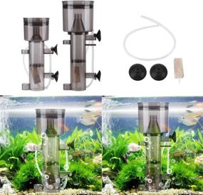 img 1 attached to Large Delaman Protein Skimmer Fish Tank Aquarium Pump Filter for Marine Water Fish Tank - 2 Pack