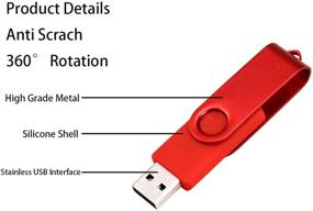 img 3 attached to USB 3.0 флеш-накопитель Coousyu на 2 ТБ - очень высокая скорость чтения 100 МБ/с, записи 30 МБ/с - индикатор LED, красный